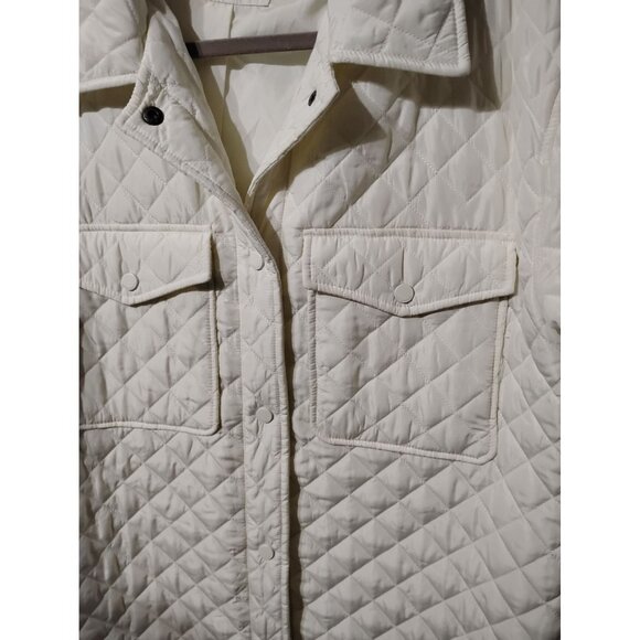Lucky Brand Quilted coat no hood, light weight snap front school, office LB 192 - Picture 2 of 7